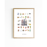 Mini poster Holland Amsterdam 15x20 6 st.