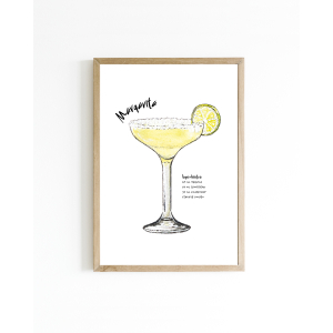 A. 15x20 poster Cocktail Margarita 6 st