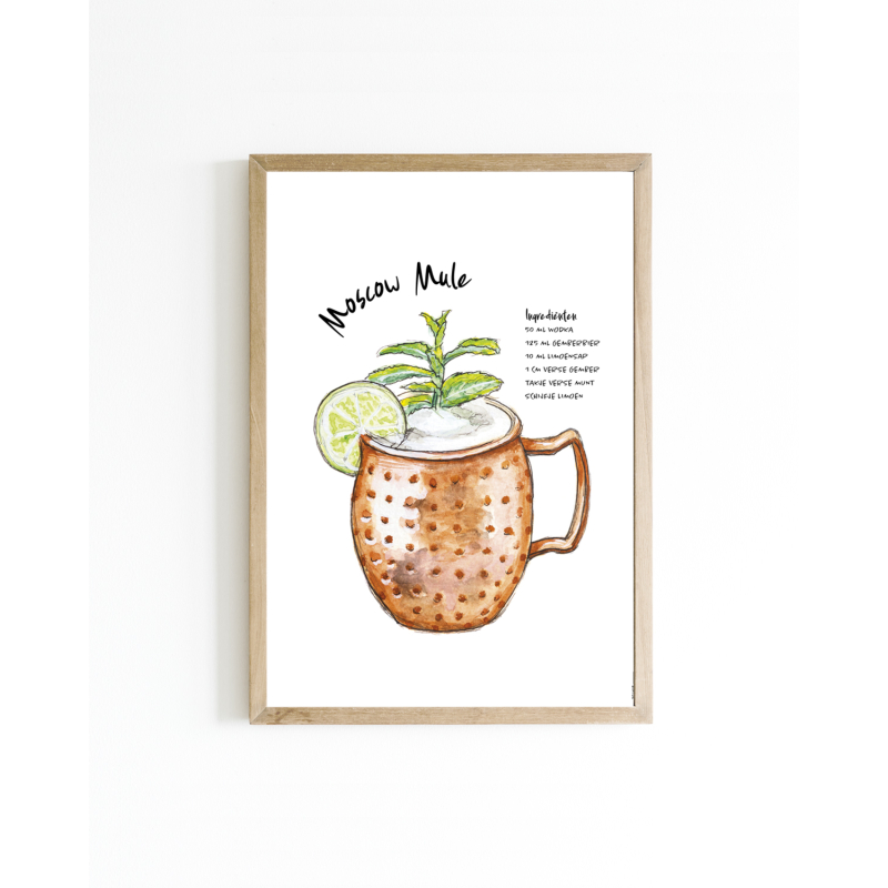 A. 15x20 poster Cocktail Moscow mule 6 st