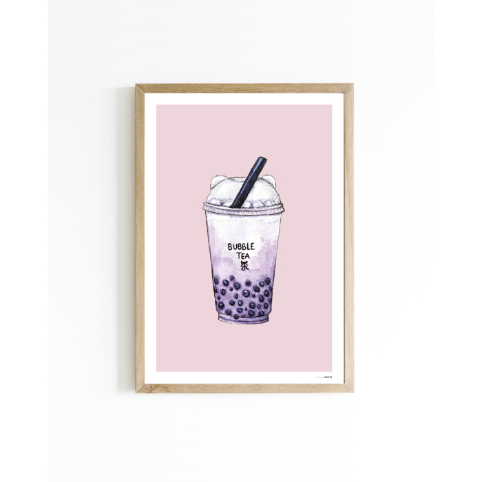 Mini poster Bubble tea 15x20 6 st