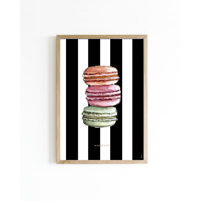 Mini poster Color Macarons 15x20 6 st.