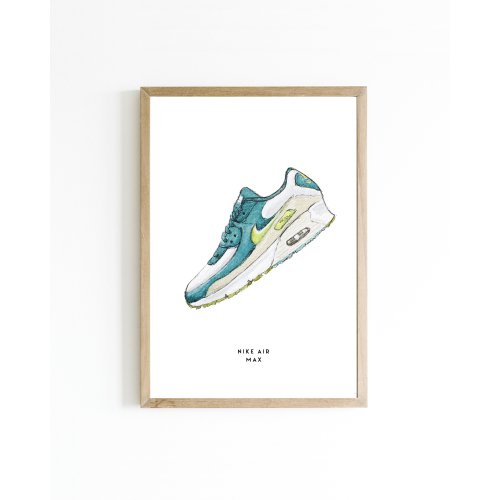 Mini poster Nike Air max green 15x20 6 st.