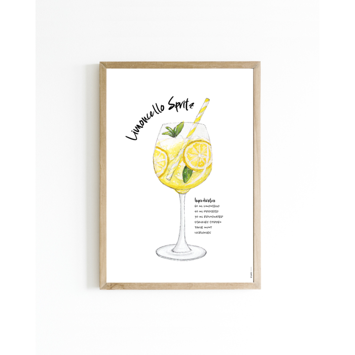 Mini poster Limoncello Spritz 15x20 6 st. Mini poster Limoncello Spritz 15x20 6 st.