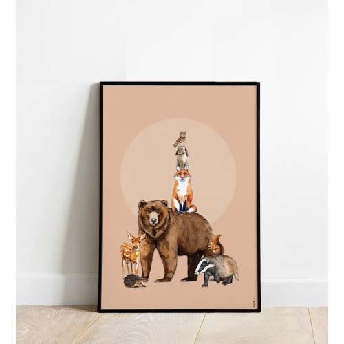 Poster Stack Forest animals 50x70 4p