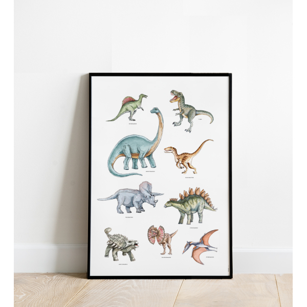 Poster Dino's 50x70 6 st.