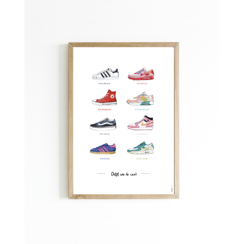 Poster Sneakers A4 6 st.