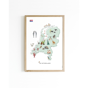 Mini poster Nederland 15x20 6 st.