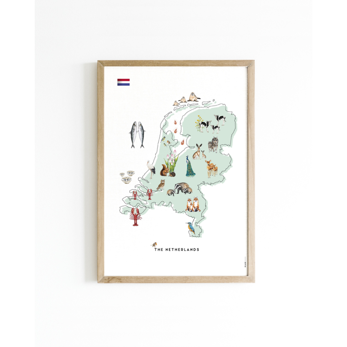 Mini poster Nederland 15x20 6 st.