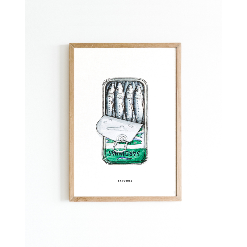 Mini poster Sardines 15x20 6 st
