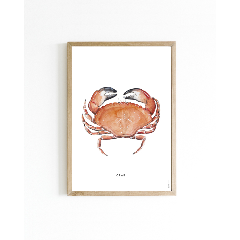 Poster A Crab A4 6 st.
