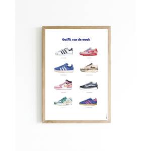 Poster Sneakers 30x40 4 st.