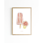 15x20 poster fruit ice 15x20 6 st