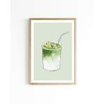 Mini poster F Matcha 15x20 4 st