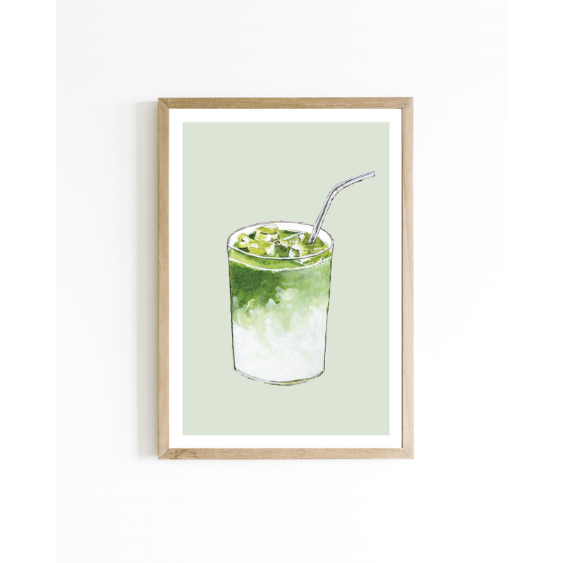 Mini poster F Matcha 15x20 4 st