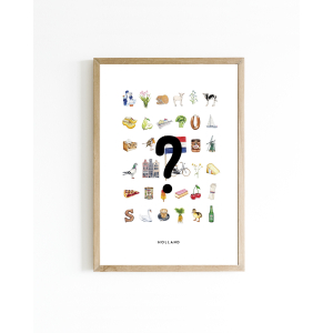Mini poster Holland 15x20 op maat 10 st.