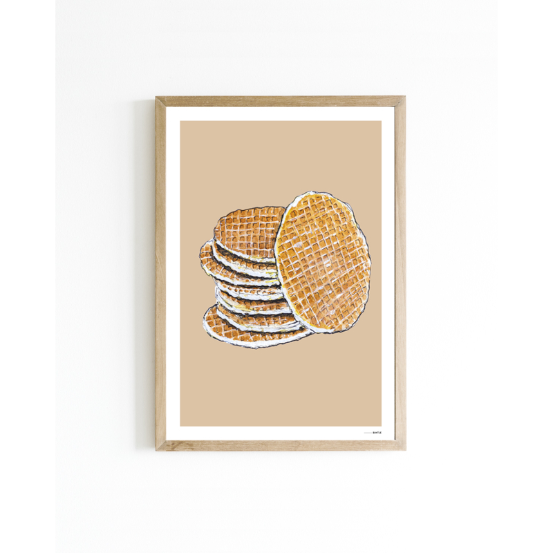Mini poster Stroopwafle 15x20 6 st