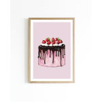 Mini poster F Cake 15x20 4 st