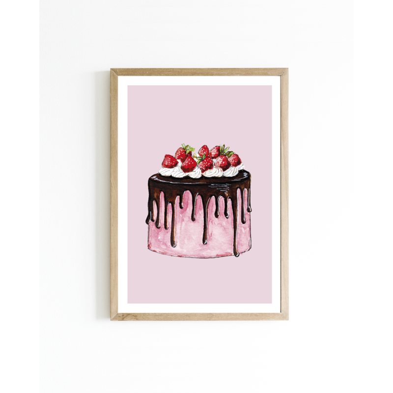 Mini poster F Cake 15x20 4 st