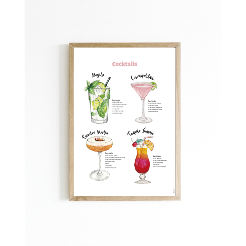 Poster Cocktails A4